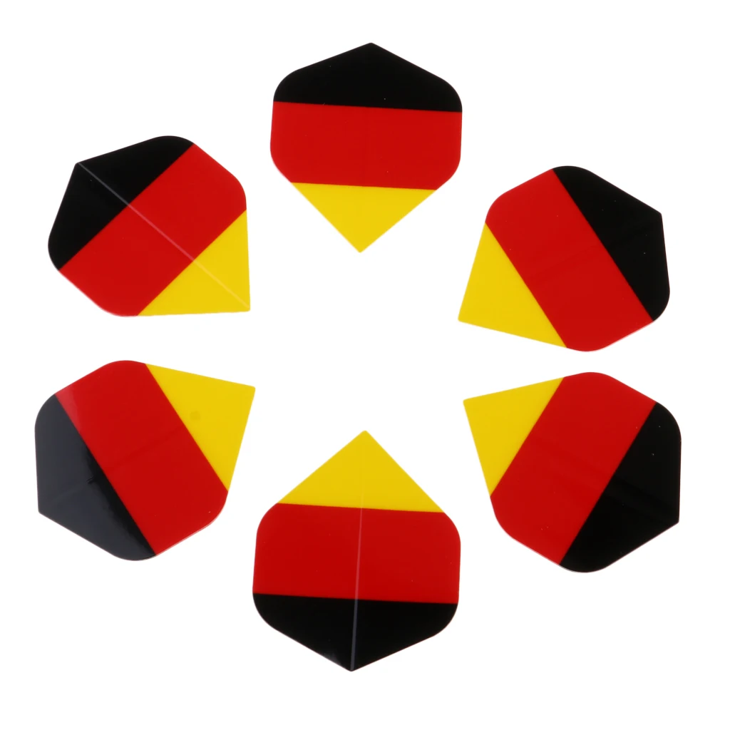 6Pcs Standard Shape Dart Flights Tail Accessories Professional Premium PVC Equipment Supplies For Dart Games