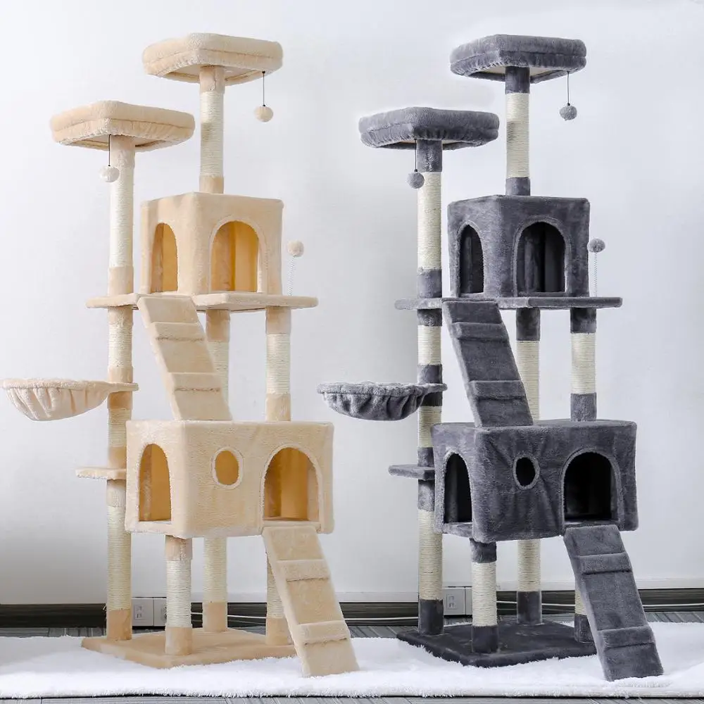 Pet Cats Tree House Condo Perch Entertainment Playground Stable Furniture For Cats Kittens Multi Level Tower For Large Cats Cozy Furniture Scratchers Aliexpress