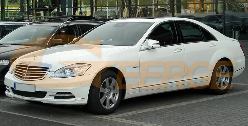 Для Mercedes Benz S Class W221 2010 2011 2012 2013 facelift отличный ультра яркий CCFL ангельские глазки halo