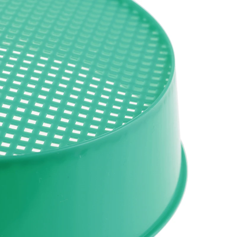 1PCS New Sale Gardening Tool Plastic Garden Sieve Riddle Green For Composy Soil Stone Mesh