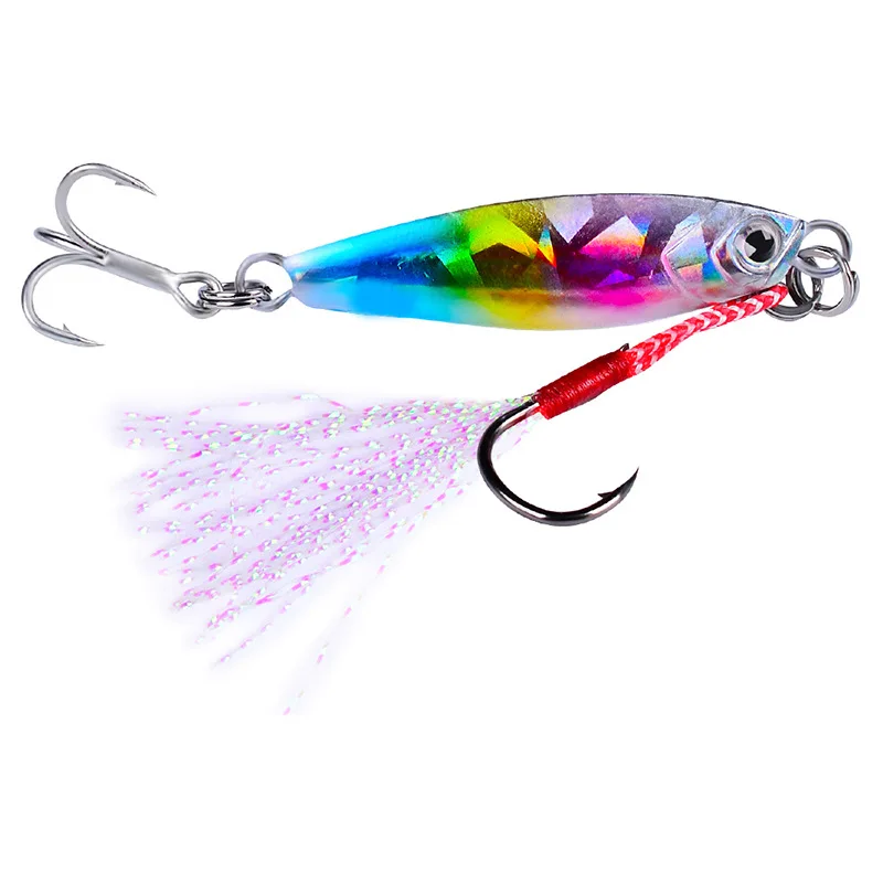 PRO BEROS Lead Fish Jig Fishing Lure 7G-10G-15G-20G-30G Metal Fishing Bait Artificial Hard Lead Baits With Hooks