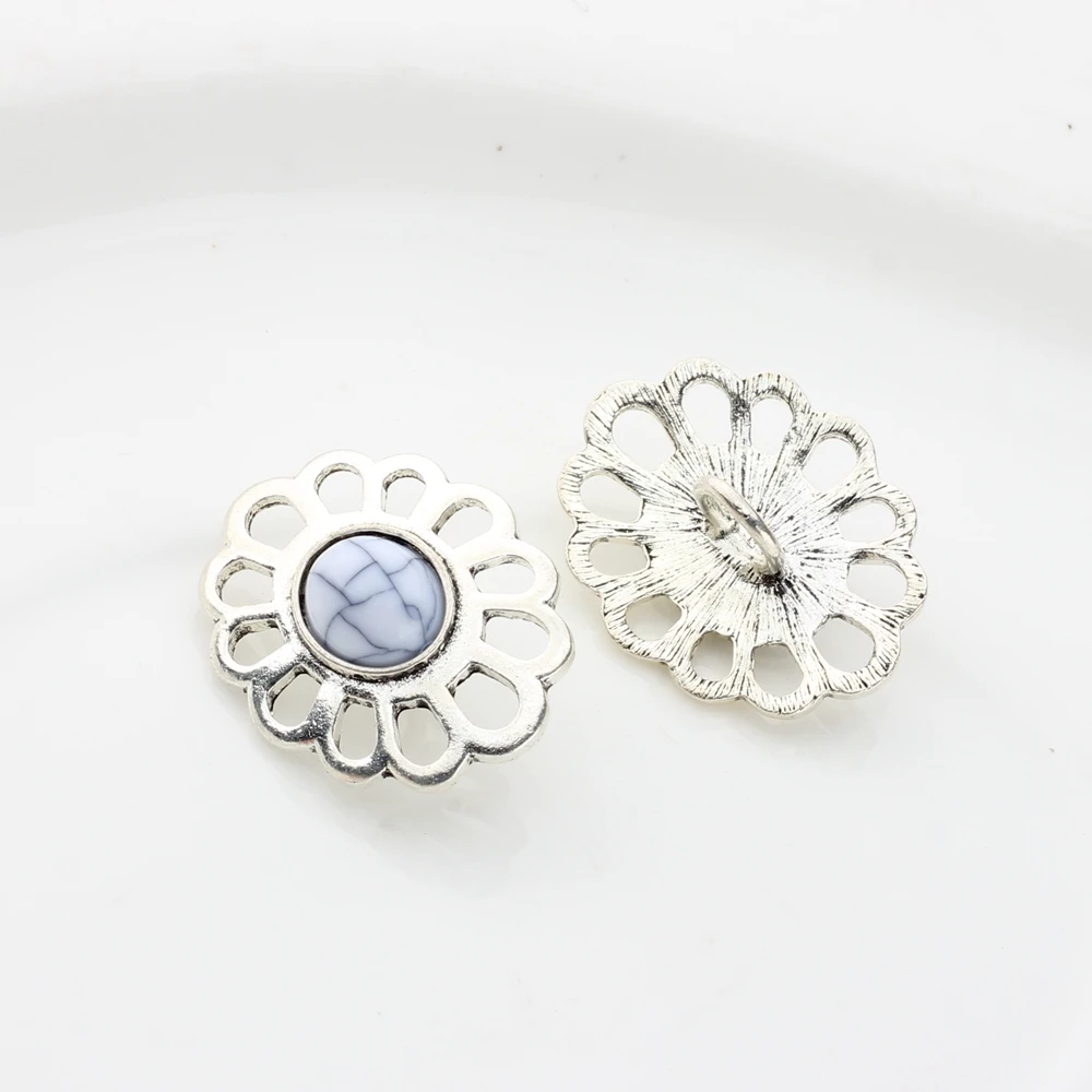 CONCHO Zink-legierung Oval Aushöhlen Tasten Charms Anhänger 3 teile/los 33*26MM Schmuck Erkenntnisse für Schmuck Machen liefert – Detail 7
