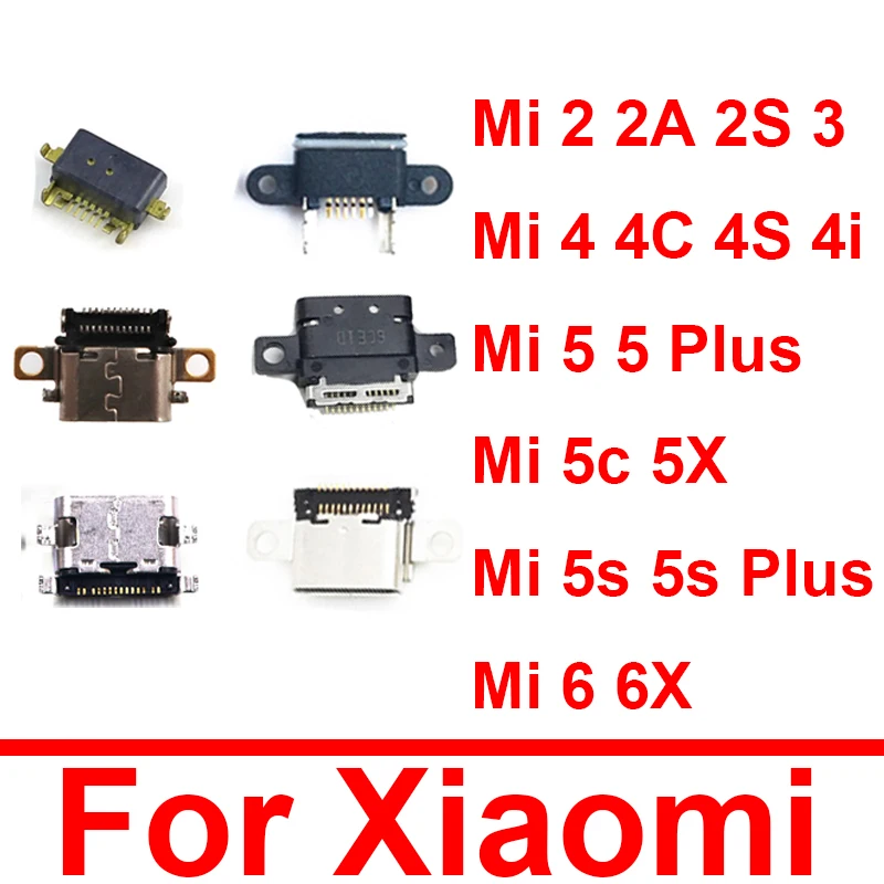 Зарядный usb-разъем для Xiaomi Mi 2 2A 2S 3 4 4C 4i 4S 5 5C 5S 5X 6 6X Plus USB разъем синхронизации данных