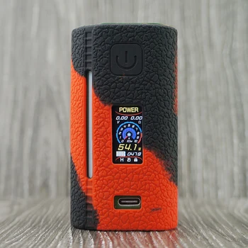 

Texture Case for Asmodus Lustro 200W TC Box Mod Protective Silicone Skin Rubber Sleeve Cover Shield leather Wrap
