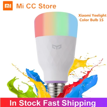 

XiaoMi Yeelight Colorful Bulb 1S Smart LED Light RGB Colorful temperature Romantic lamp bulb E27 Smart APP WIFI Remote Control