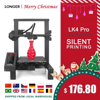LONGER LK4 Pro FDM 3D Printer Open Source 4.3” Full Color Touch Screen Full Metal Big Size High Precision 3D Drucker