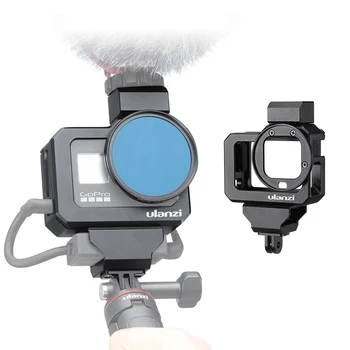 

Metal Vlog Case Cage for Gopro Hero Black 8 Extend Cold Shoe Mount Protective Case for Gopro 8 Action Camera Accessories