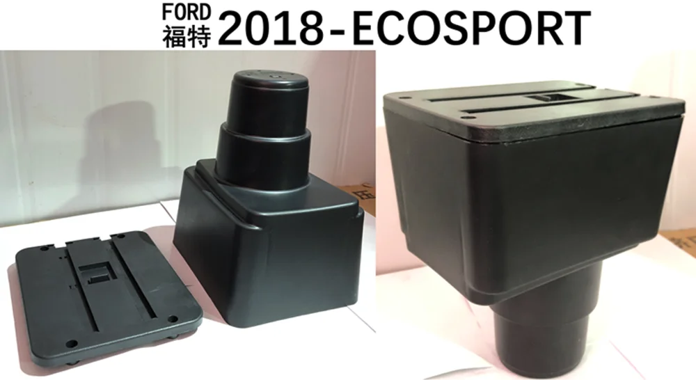 Для Ford EcoSport подлокотник коробка EcoSport Универсальный центральный автомобильный подлокотник для хранения коробка Подстаканник Пепельница Модификация аксессуары