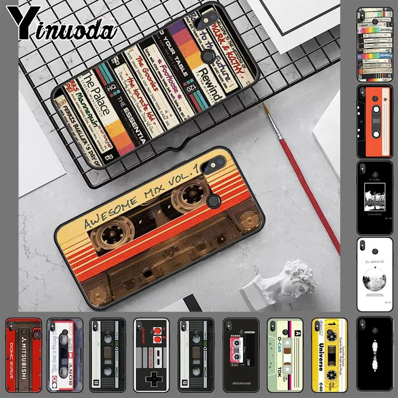 Силиконовый чехол Ynuoda mixtape для xiaomi mi 8 se 6 note3 redmi 5 5plus note 5|Бамперы| |