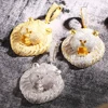 Super High Quality Lion Iced Out  Pendant Necklaces For Men Women Full Zircon Stone With Bling Cuban Chain Hip Hip Jewelry 3