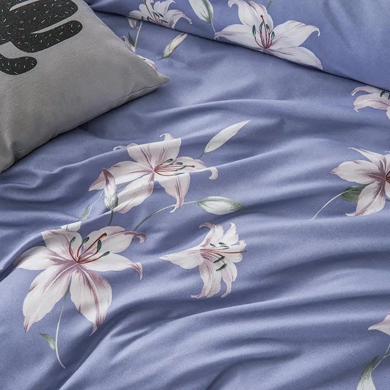 Комплект постельного белья серии Dream flowers, красивый комплект постельного белья для девочек, постельное белье, Одуванчик, шлифованный домашний текстиль, односпальная/двуспальная кровать, одеяло