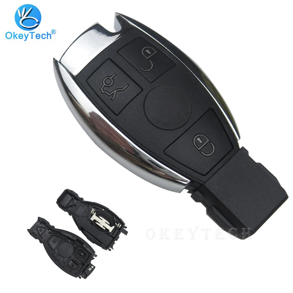

OkeyTech 3 Button Remote Car Key Shell Fob Case For Mercedes For Benz A B C E S Class W245 W204 W205 W210 W212 W221 W222 CLK