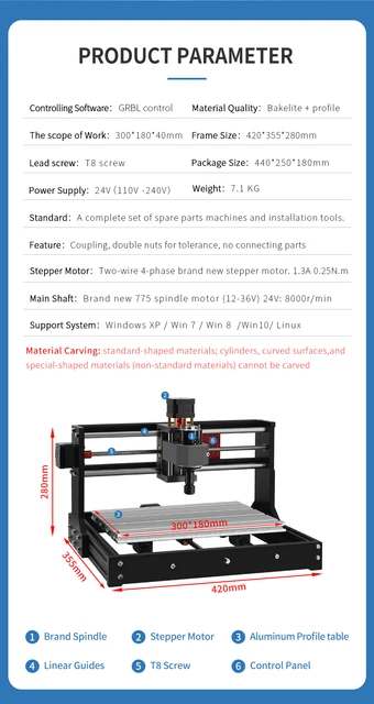 3018 CNC Engraving Machine TwoTrees 2Axis DIY Desktop CNC Wood Engraver CNC  3018 Pro – TwoTrees Official Shop