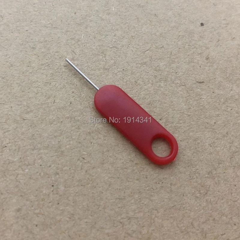 

wholesale 1000pcs/lot red color Sim Card Ejector Tool Sim Card Tray Eject Pin Key Tool For Mobile cell phone