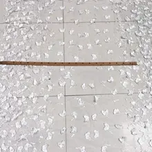 GLace 1Y/Лот Белый 3D butterful прозрачная сетчатая Кружевная аппликация Ткань Свадебный костюм аксессуары TX1343