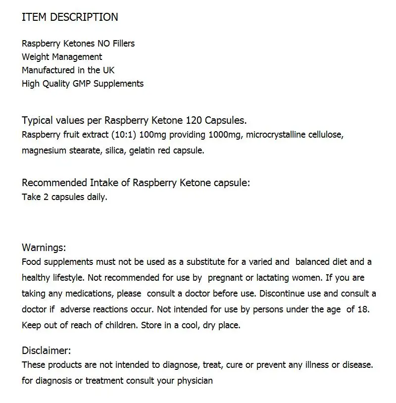 Сильная потеря веса slinming raspberry ketones 120 шт капсулы 2 месяца поставки