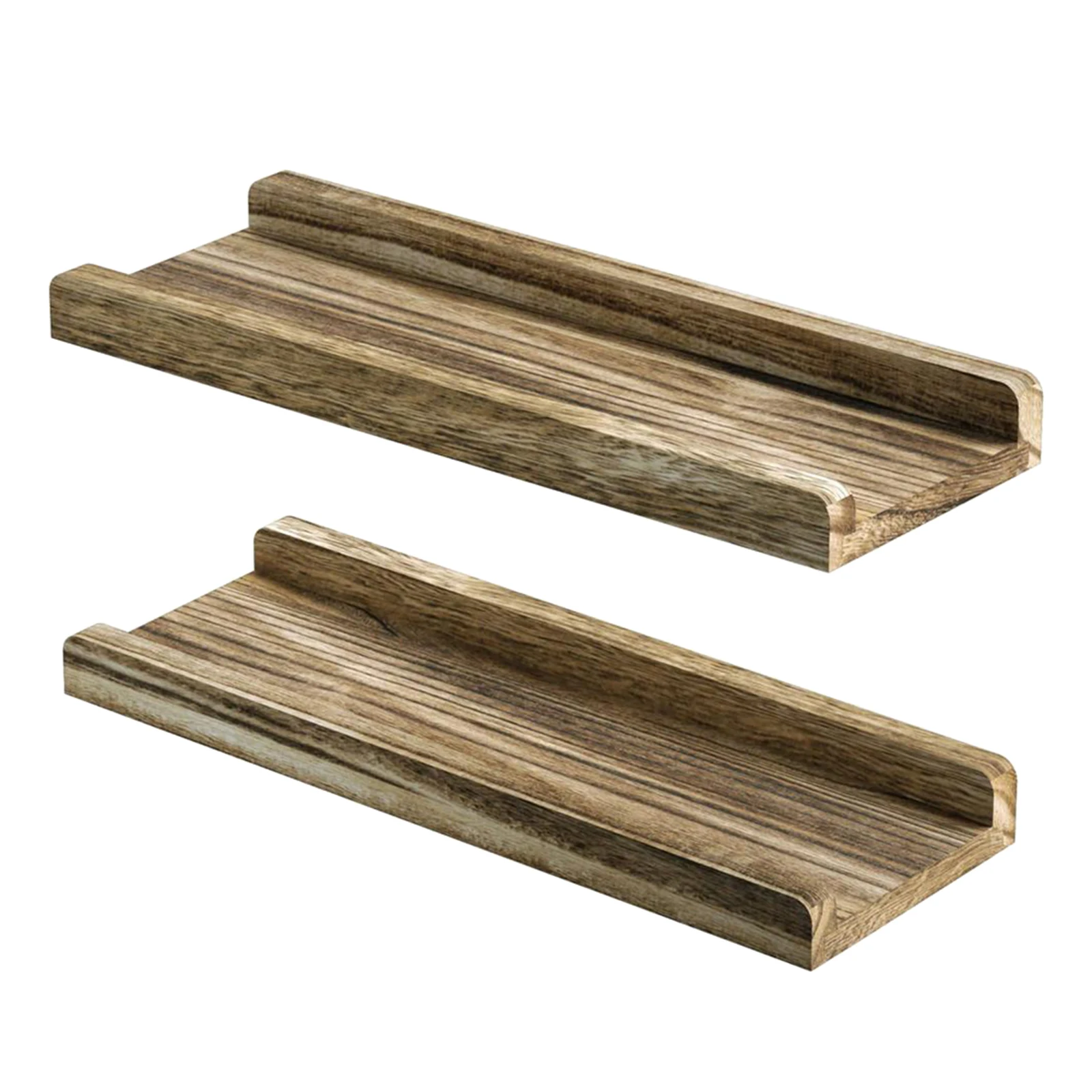 2 Pieces Rustic Driftwood Shelves Farmhouse Wall Shelves for Living Room B
