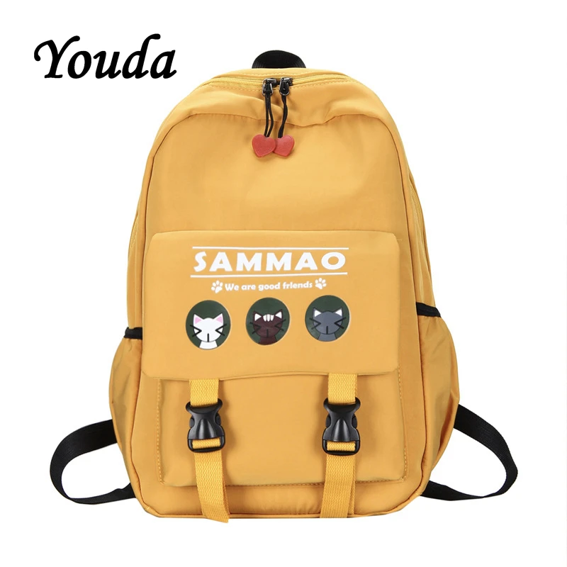 

Youda Fashion Billie Eilish Backpack Girl's Shoulder Women Bag Fashion Casual School Bags For Teenages Backpacks Female Rucksack