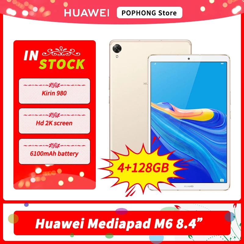 Huawei Tablet Pc Mediapad M6 8 4 128gb Kirin 9 0 Octa Core Android 6100 Mah Google Play Tablets Aliexpress