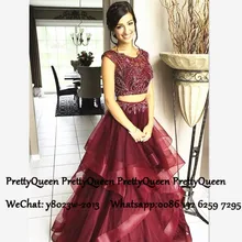 Платье для выпускного вечера из двух частей, роскошное, с бусинами, с прозрачным вырезом,, длинное, Многоярусное, ТРАПЕЦИЕВИДНОЕ, vestido de festa, официальное, вечернее платье, платье