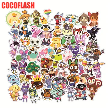 

10/60PCS Cartoon Character Animal Crossing Stickers For DIY Laptop Guitar Decal Phone Motorcycle Car Helmet Kids Cute Sticker