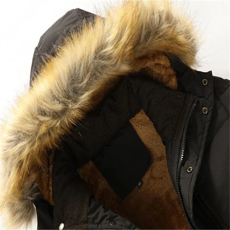 New Winter Jacket Men Big Real Fur Collar Hooded Duck Down Jacket Thick Down Jacket Men Warm Coat M-7XL Y1101