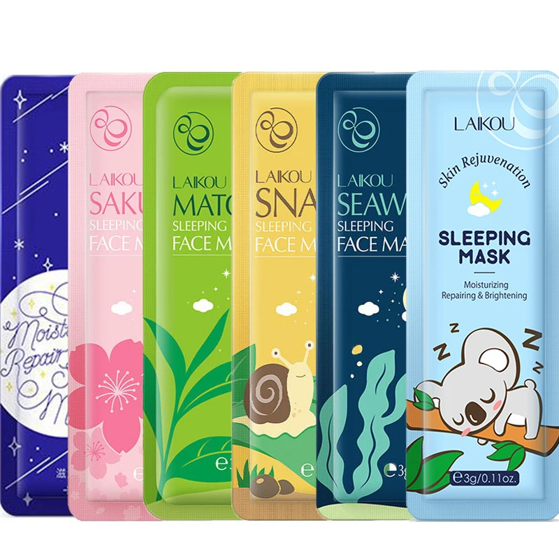 LAIKOU 5 pcs Moisturizing Facial Mask Anti Wrinkle Hydrating Face