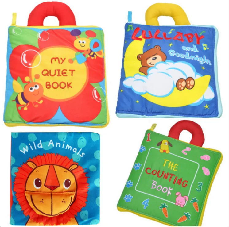 

New Style CHILDREN'S Toy Tear Rotten Cloth Book Flower Toy Cloth Book Baby Toys Baby Early Childhood ENLIGHTEN Cloth Book