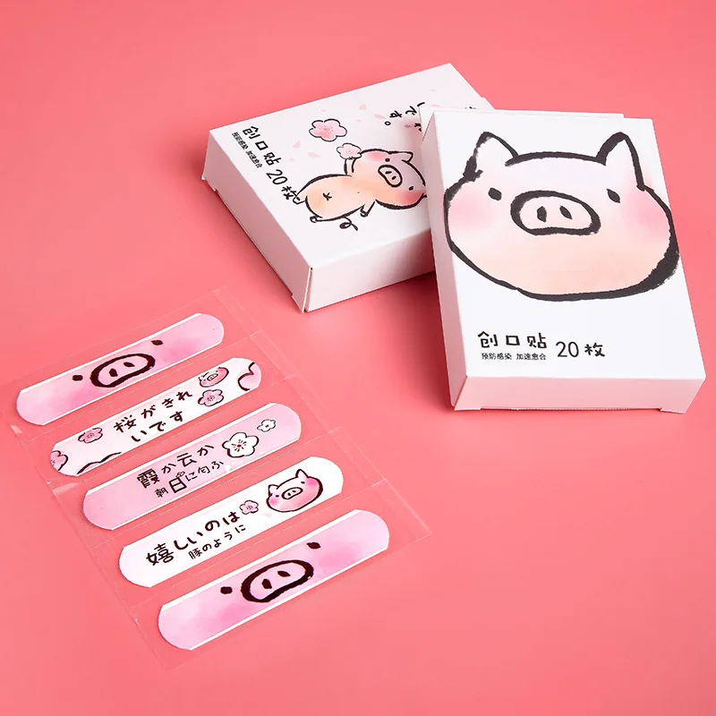 Bandages Adhesive Avocado-Pattern Kids Cute Children Woundplast for School-Use 20pcs
