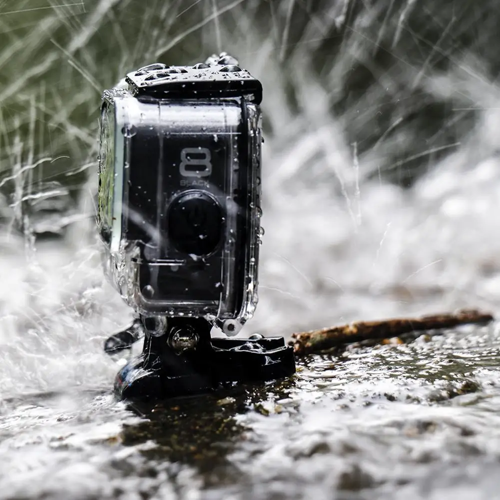 Водонепроницаемый корпус камеры для GoPro Hero 8 чехол Черный Защитный корпус обновленный резиновый материал протектор камеры для GoPro Hero 8