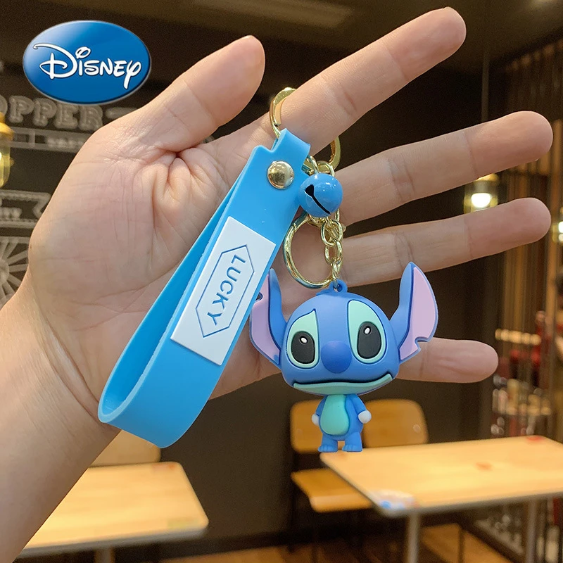 ディズニーリロ スティッチかわいいスクールバッグペンダント人形バッグペンダントチェーンリング車のキーチェーン創造人形エポキシ漫画pvc ボトル ジャー ボックス Aliexpress
