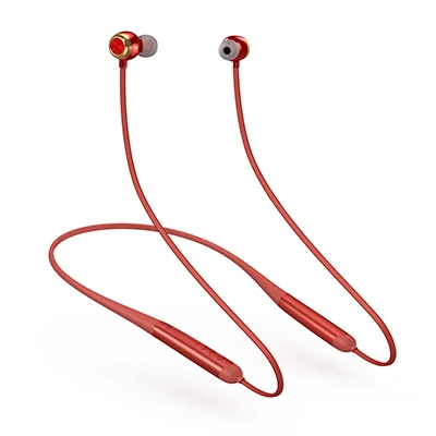 Red Ohmyta наушники с длительным временем ожидания Bluetooth спортивные беспроводные наушники IPX7 Водонепроницаемая гарнитура с шумоподавлением для телефонов и музыки - Цвет: Red
