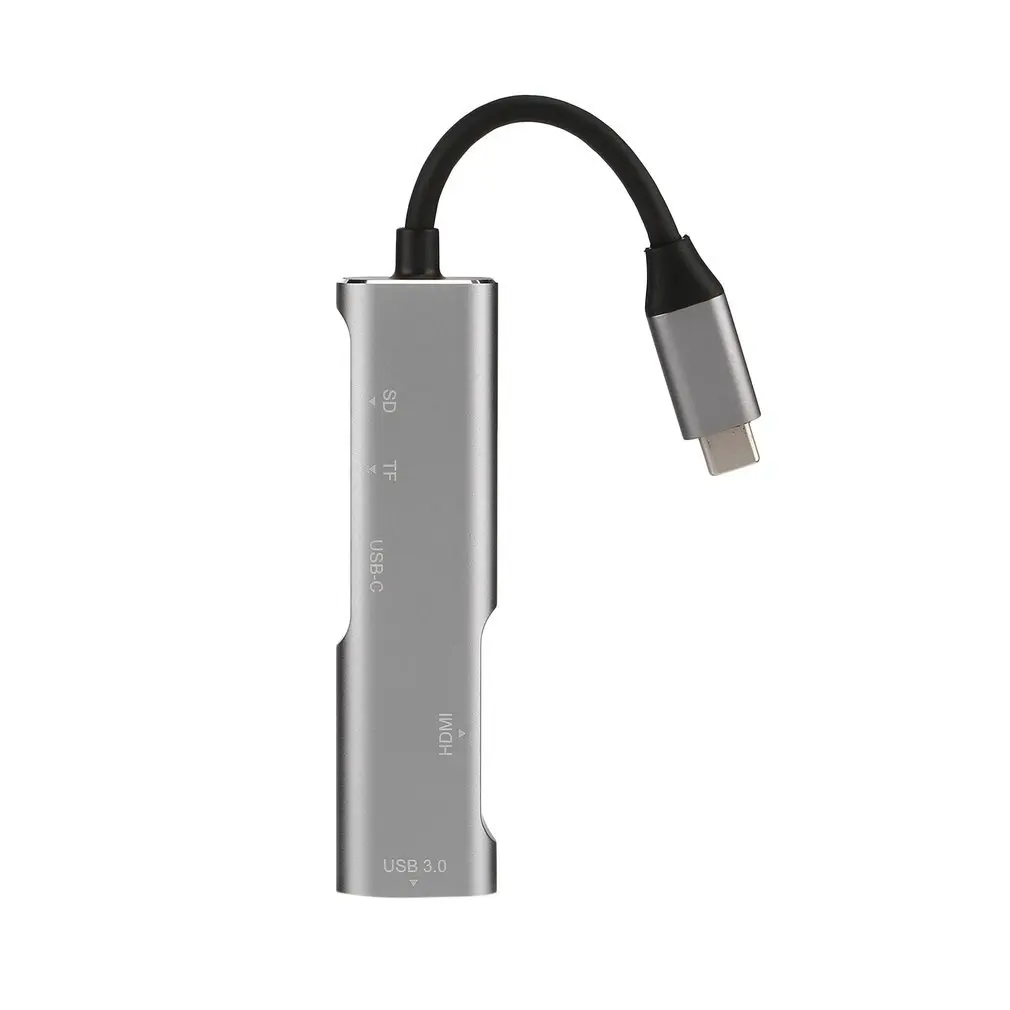 USB 3,1 type C 5 в 1 многофункциональная док-станция расширения 4K HDMI USB3.1 интерфейс с безопасной цифровой картой памяти/TF кард-ридер