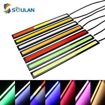 

1x Universal 17cm car led light bar strip cob Daytime Running External Lights Auto Waterproof Car Styling DRL barra Led Lamp 12V