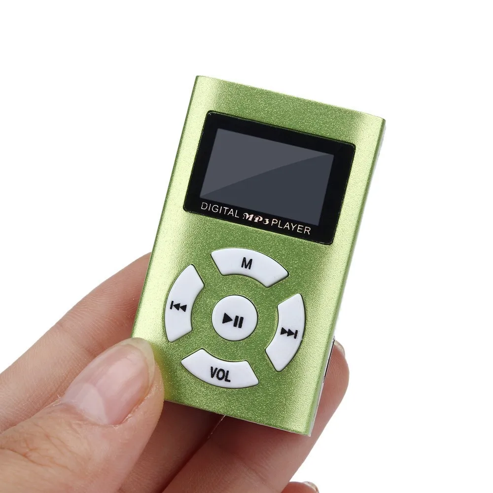 Мини-usb MP3 Плеер с ЖК-экраном 32 ГБ Micro SD TF карта перезаряжаемые музыкальные плееры 3,5 мм разъем портативный аудио воспроизводитель Mp3 Плеер
