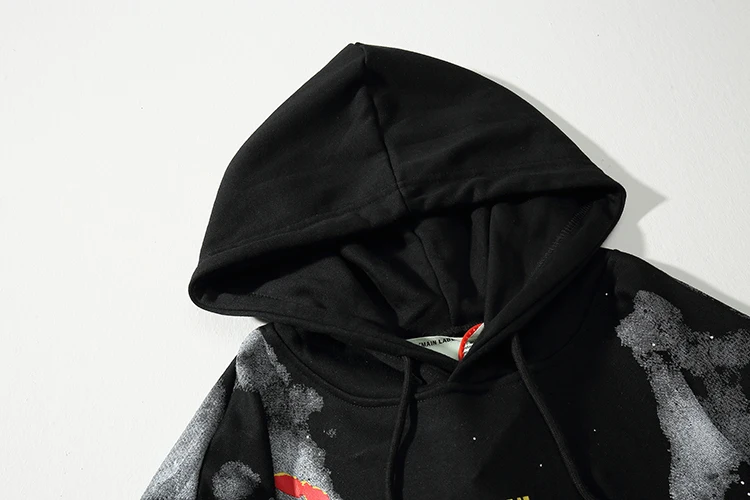 Звездное небо фейерверк стрела 19ss Off-White OW Мужская/Женская осенне-зимняя Модная хлопковая Повседневная Толстовка с капюшоном Свободная куртка с капюшоном