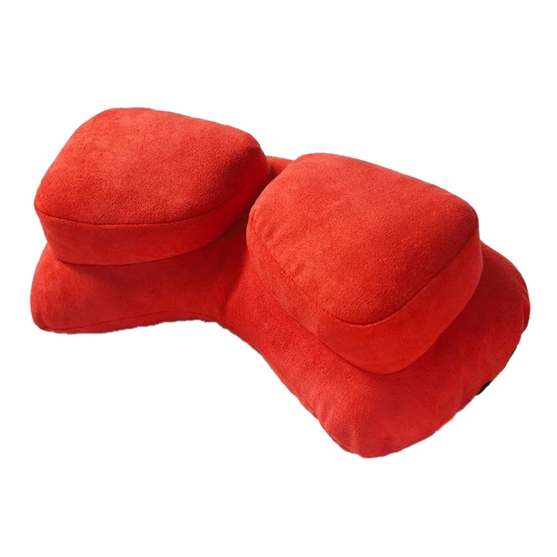 

Car Interior Accessories Neck Protection Pillow 2 in 1 Twin Pillow Suede 4 Seasons Universal,1 Piece Rest Cushion Headrest Auto