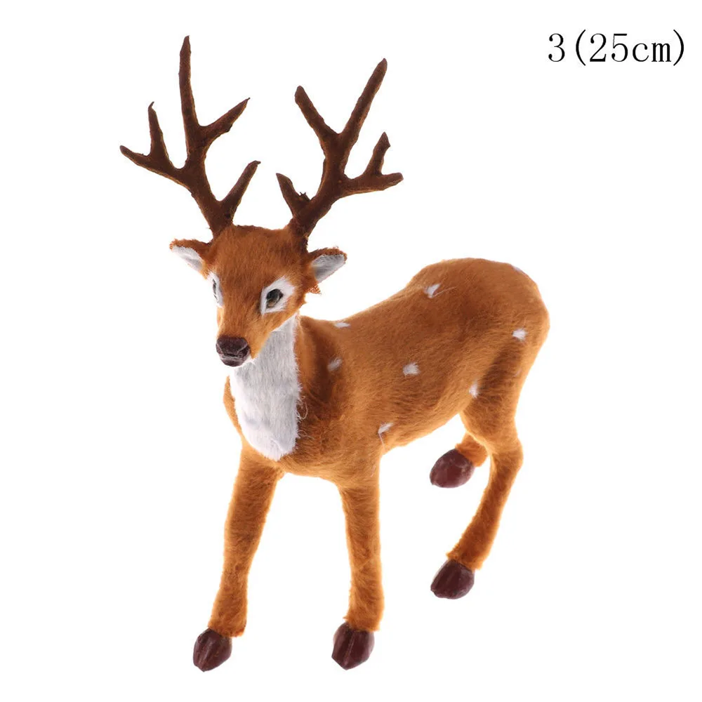 1 шт., Рождественский олень, украшение для дома, Рождественский искусственный плюш, Рождественский северный олень, лося, плюшевая игрушка, новогодние украшения