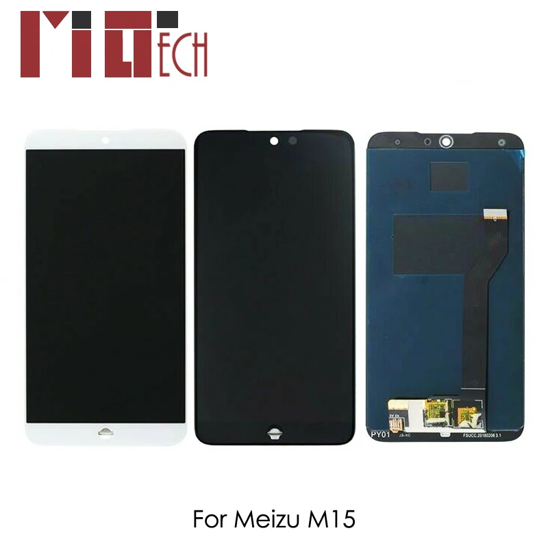 

LCD Display for Meizu M15 LCD Touch Screen Digitizer for Meizu 15 Lite 5.46" LCD Assembly Replacement White Black Free Shipping