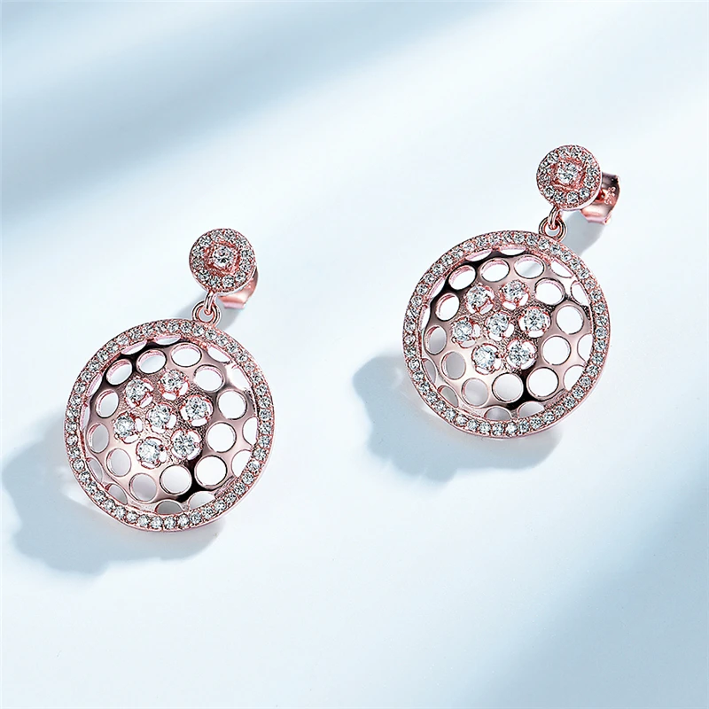 Женские серьги-подвески из серебра с фианитом | Украшения и аксессуары