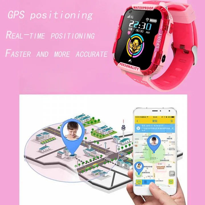 LIGE 4G Children's Smart Watch GPS Positioning Tracker wifi Connection Video Call SOS one button help baby Smart Watch Boy girl