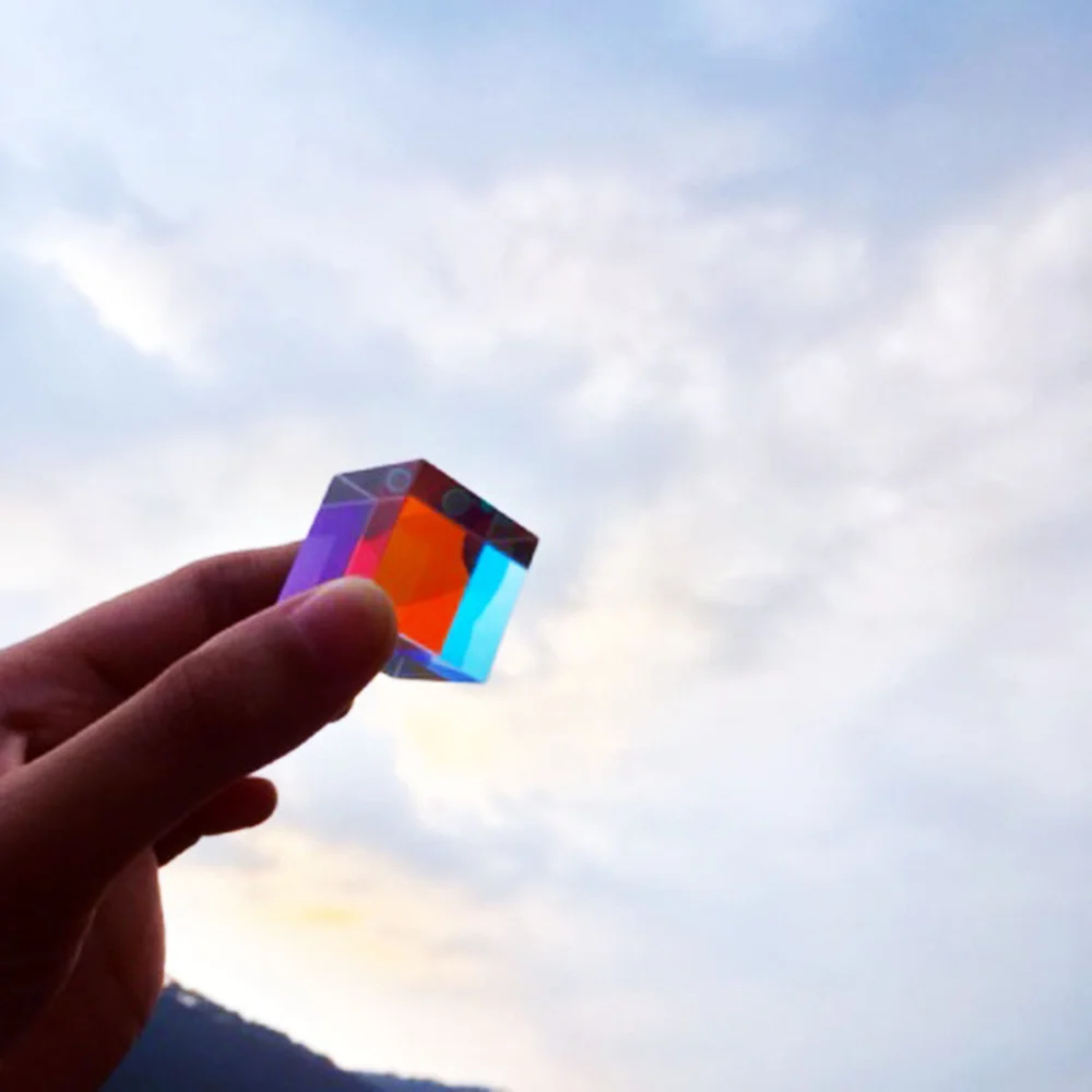 

Light Prism Photo Ornaments Seven Color Crystal Rubik's Cube Valentine's Day Girlfriend Gift
