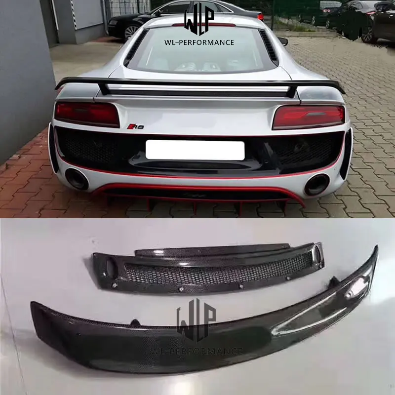 R8 высокое качество углеродное волокно рандомный для Audi GT V8 V10 автомобильный