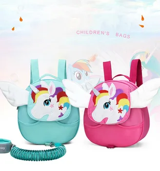 

Cute Cartoon Unicorn Children's Early Education Schoolbag Anti-lost Baby Schoolbag