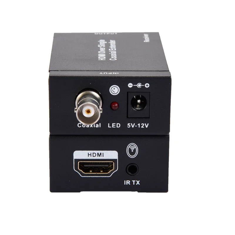 LEORY HDMI удлинитель NK-C100IR по одному коаксиальному кабелю 1080P hd-конвертер IR удлинитель для передатчика Приемник аудио-видео