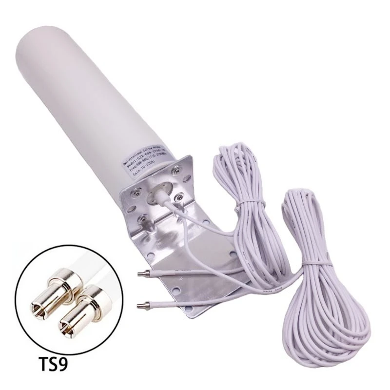 Antena ao ar Ts9 para Huawei Livre Macho 12dbi Omni Antena 10m Crc9 B315 E8372 Modem Roteador 4g Lte Sma 3 para huawei b315 e8372 modem roteador