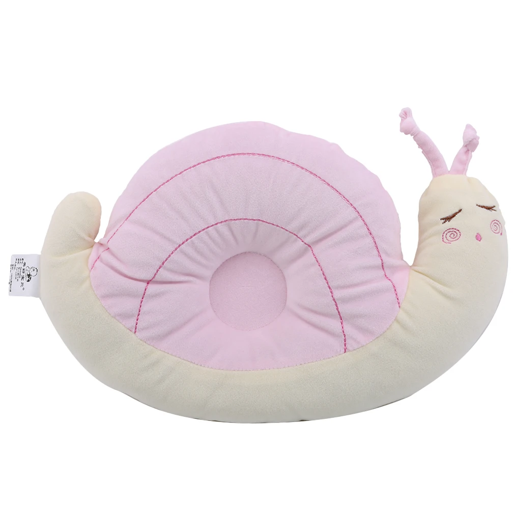 Детская подушка, милая плюшевая улитка, тканевая подушка, подушка для сна с животными, мягкая подушка для детей, 33*22 см, декор для детской комнаты, постельные принадлежности для младенцев - Цвет: Pink