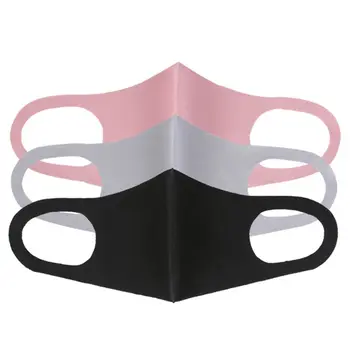 

1/4/6/10/50Pcs Anti Pollution Face Shield Wind Proof Mouth Washable Reusable Breathable Black Mouth Mask Unisex Sponge Face Mask
