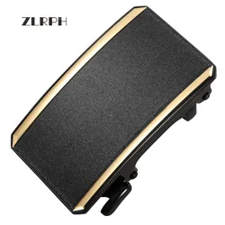 Zlrph novo genuíno masculino cinto de cabeça, fivela de cinto, lazer cinto de cabeça de negócios acessórios fivela automática cintos de moda de luxo