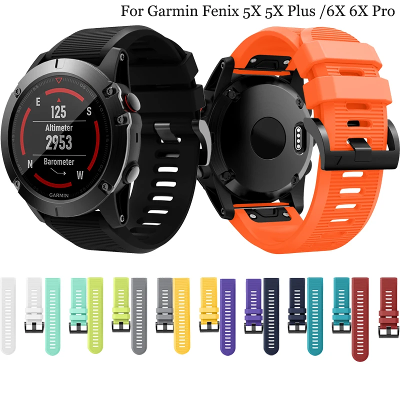 

Ремешок для часов с быстрой регулировкой для Garmin Fenix 5X 5X plus /6X 6X pro /Fenix 3 3HR, 26 мм